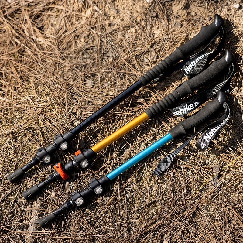 Naturehike hliníkové teleskopické hole Sunlit pár (120cm) 460g – zelená